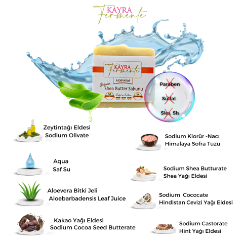 Aloevera Shea Butter Sabun 110 gr Aloevera Shea Butter Sabun 110 gr