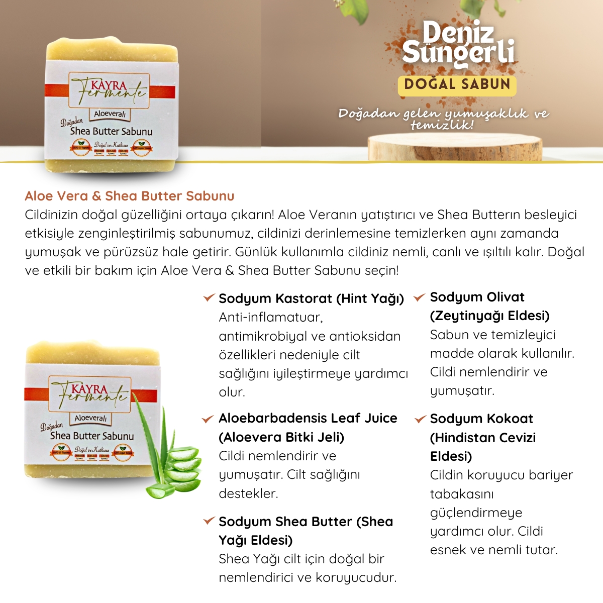 Aloevera Shea Butter Sabun 110 gr
