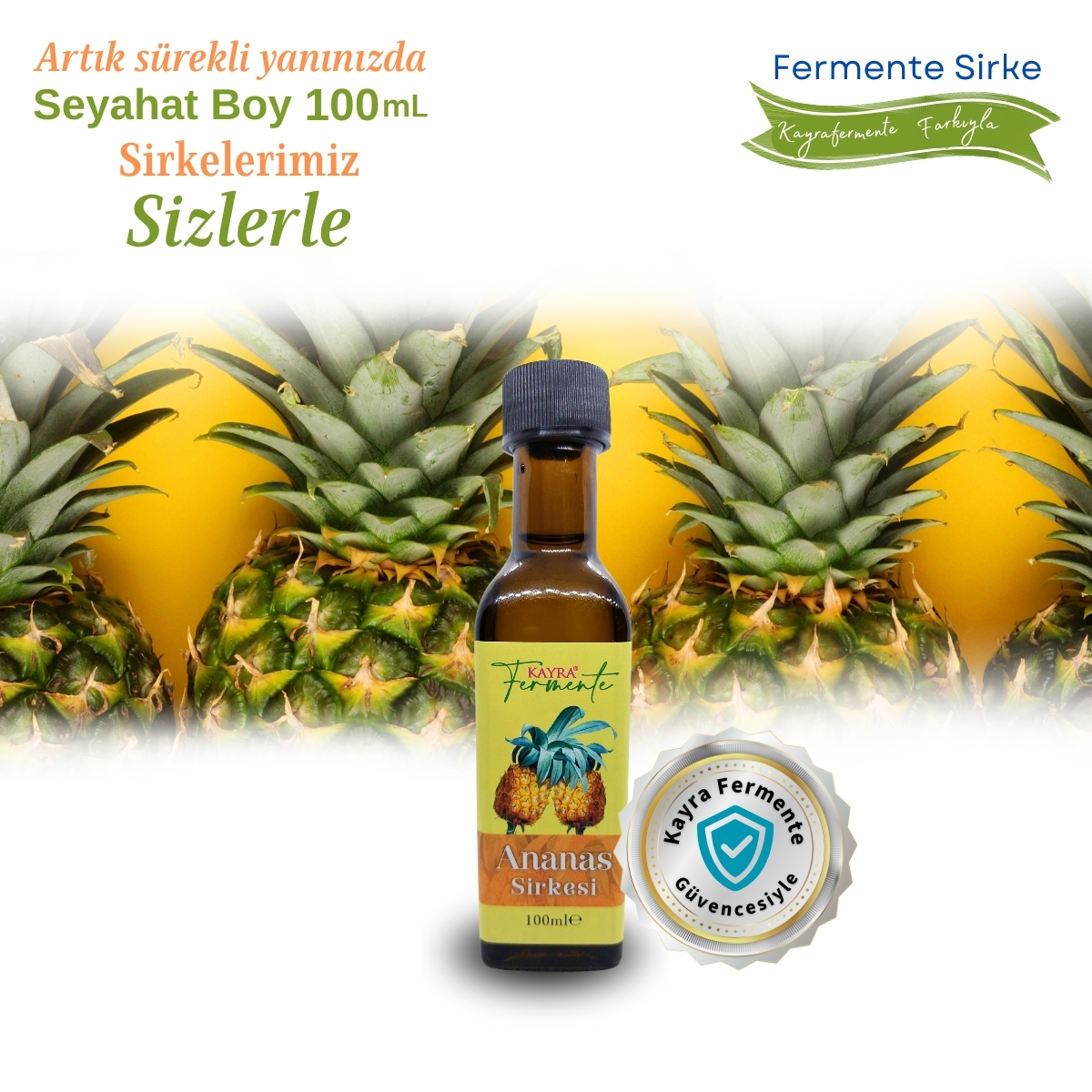 Ananas Sirkesi 100 ML (Seyehat Boy)