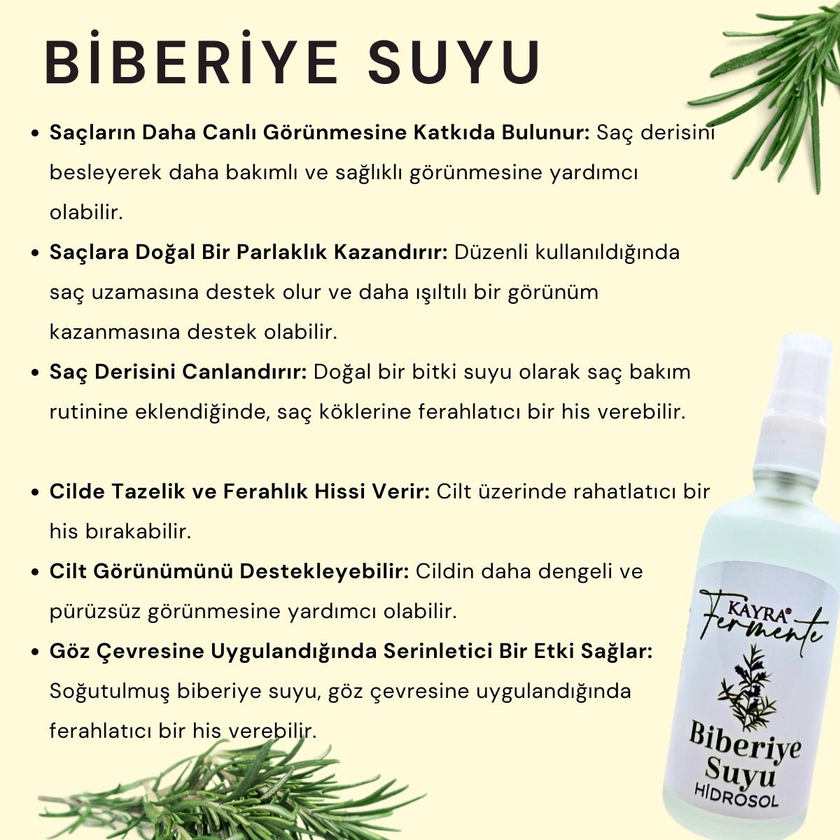 Biberiye Suyu 100 ML