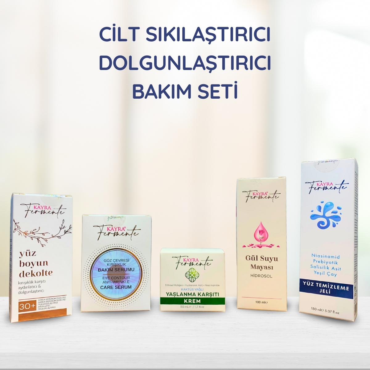 Cilt Sıkılaştırıcı/Dolgunlaştırıcı Bakım Seti