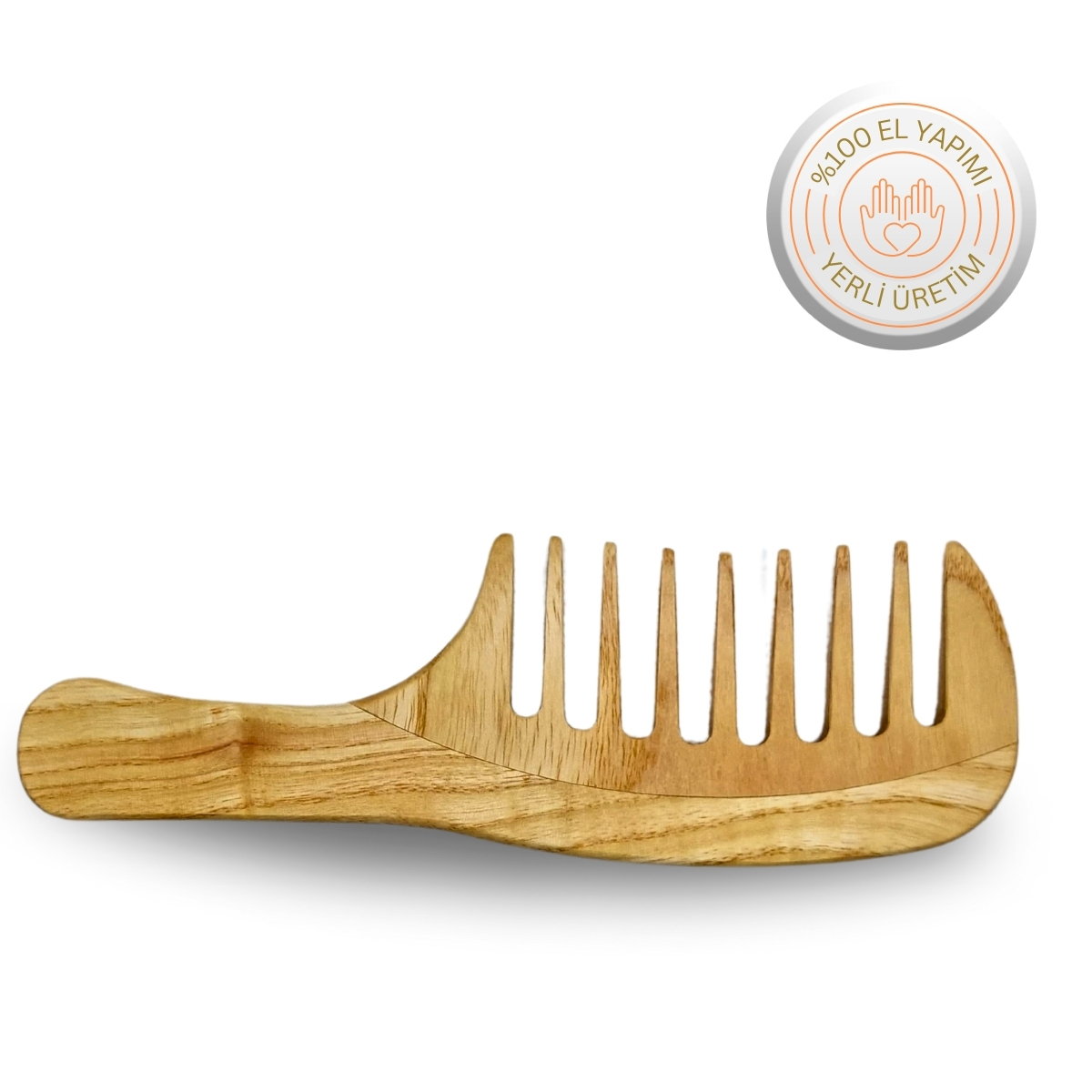 Çınar Ağacından Saplı Saç Açma Tarağı Çınar Ağacından Saplı Saç Açma Tarağı