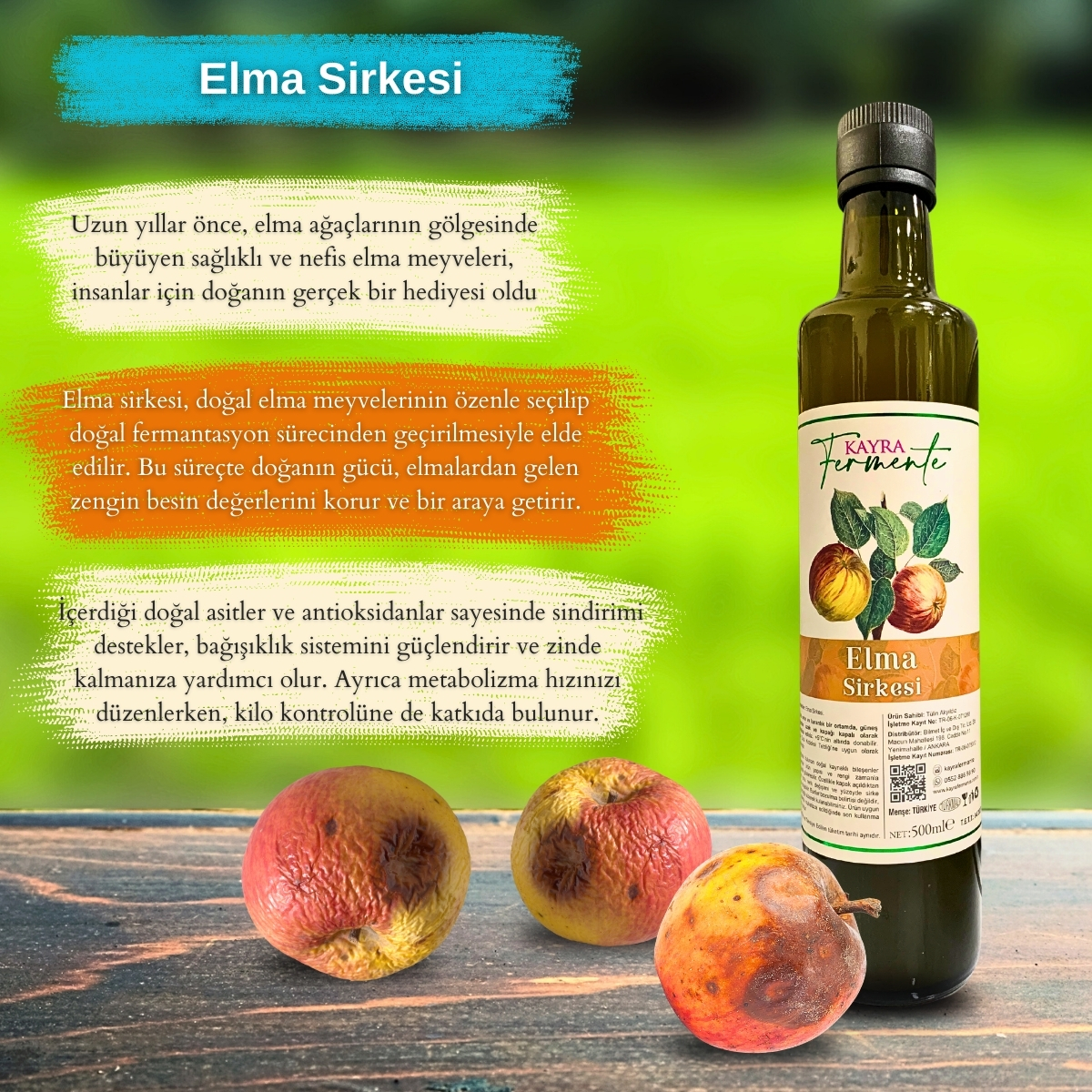 Elma Sirkesi 500 ML