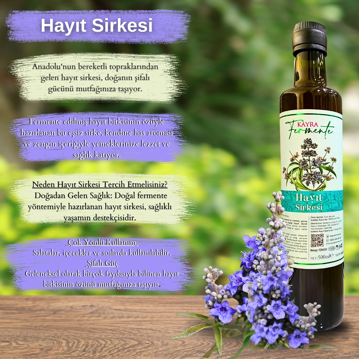 Hayıt Sirkesi 500 ML