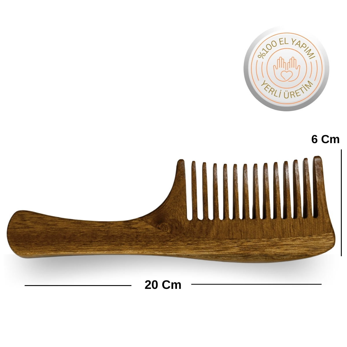 No.1 Sapelli Ağacından Saplı Tarak No.1 Sapelli Ağacından Saplı Tarak