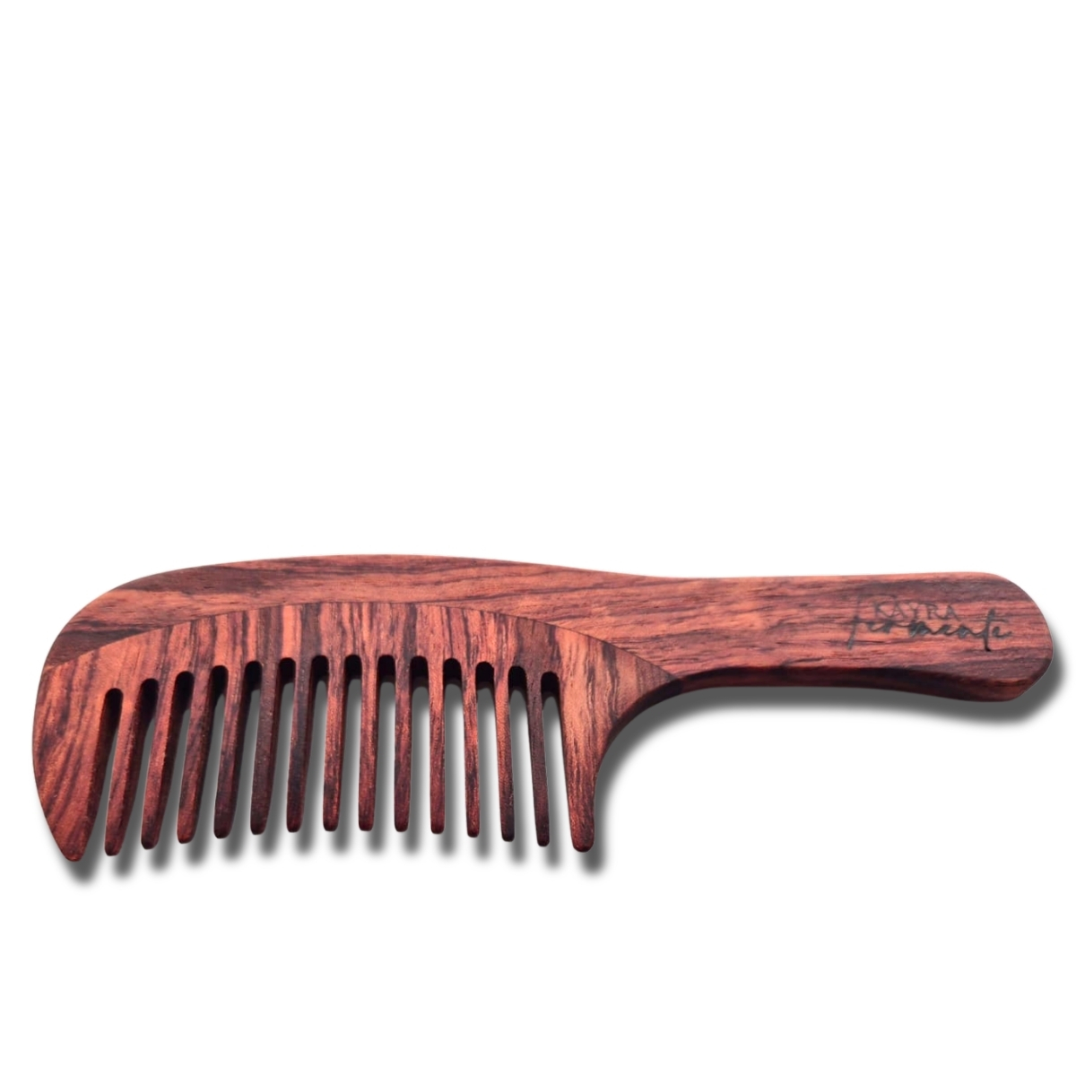 No.2 Gül Ağacından Ahşap Saplı Tarak No.2 Gül Ağacından Ahşap Saplı Tarak