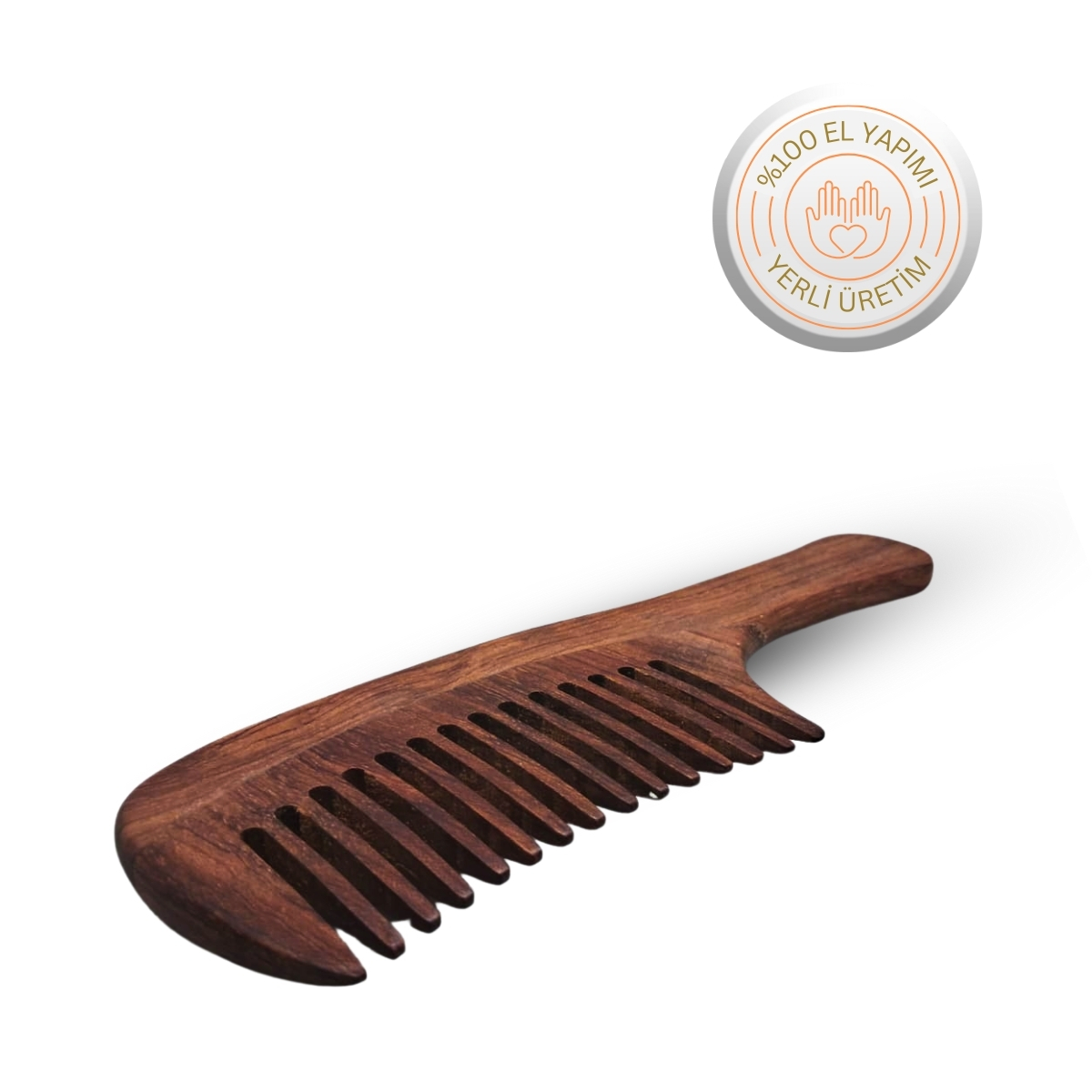 No.2 Gül Ağacından Ahşap Saplı Tarak No.2 Gül Ağacından Ahşap Saplı Tarak
