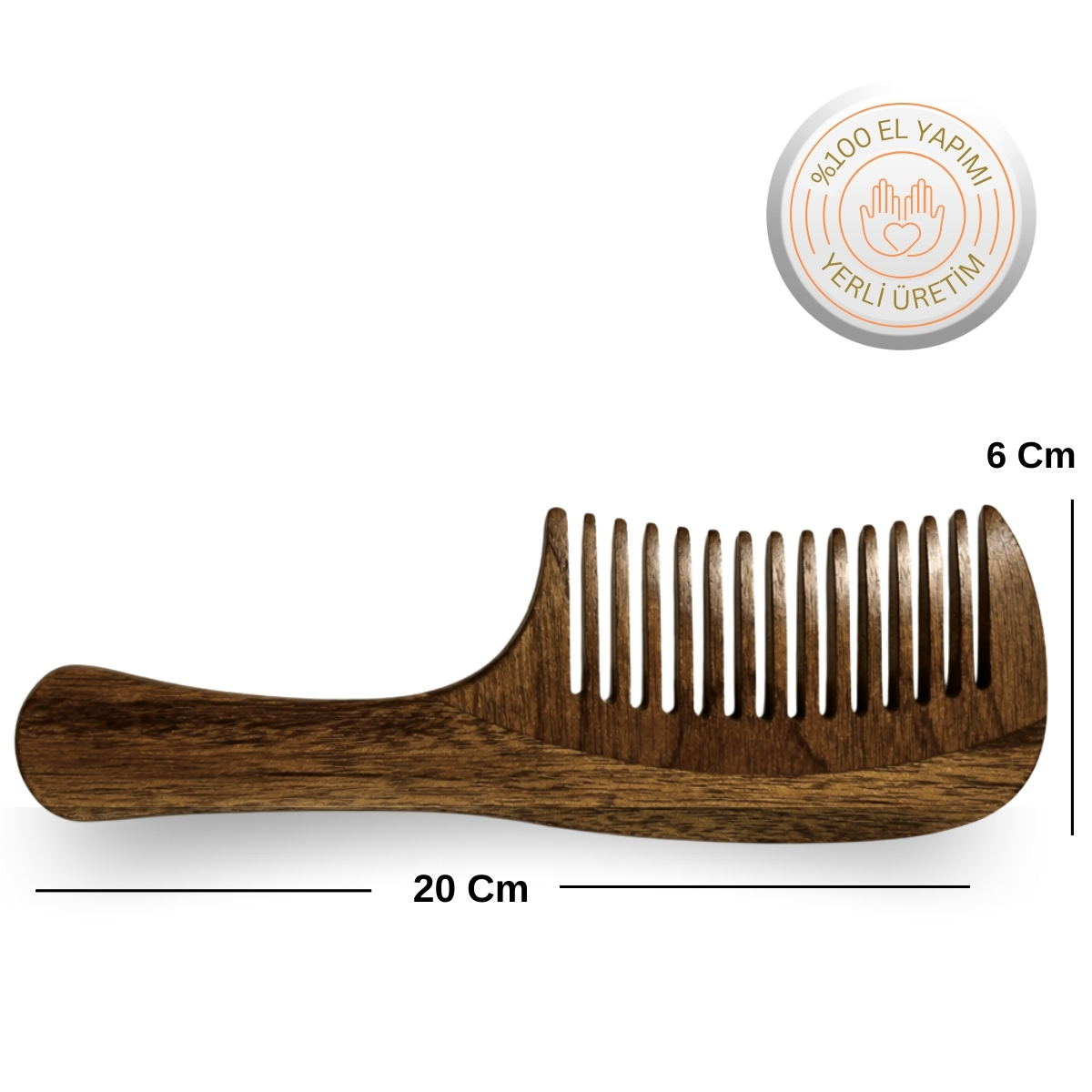 No.2 Sapelli Ağacından Saplı Tarak No.2 Sapelli Ağacından Saplı Tarak