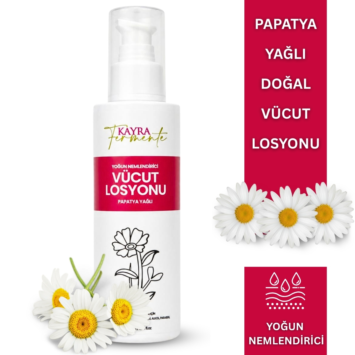 Papatya Yağlı Doğal Vücut Losyonu 200 ML Papatya Yağlı Doğal Vücut Losyonu 200 ML