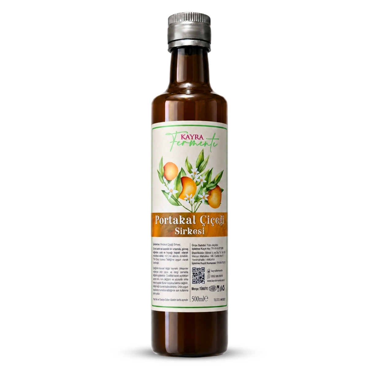 Portakal Çiçeği Sirkesi 500 ML Portakal Çiçeği Sirkesi 500 ML