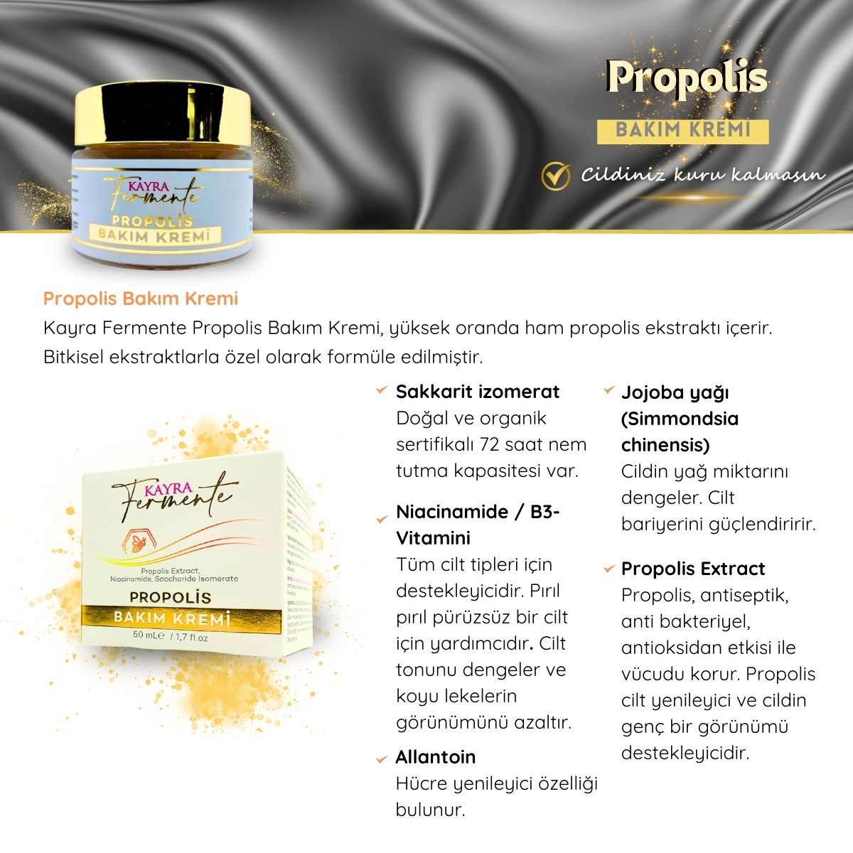 Propolis Bakım Kremi 50 ML