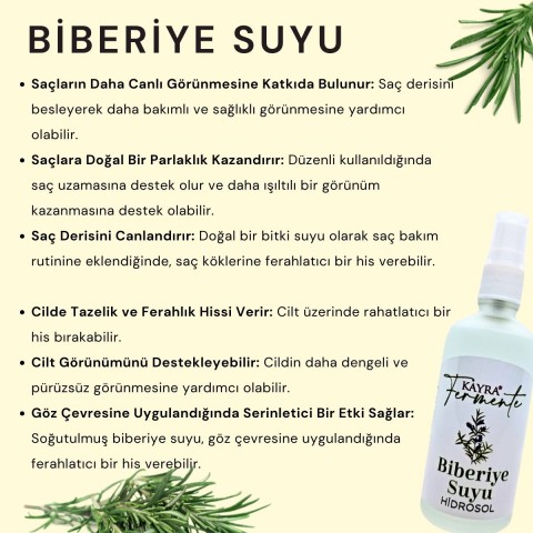 Biberiye Suyu 100 ML