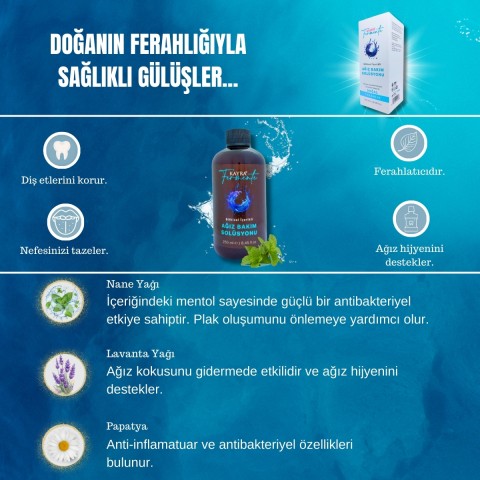Bitkisel İçerikli Ağız Bakım Solüsyonu 250 ML