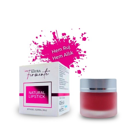 Bitkisel İçerikli Doğal Ruj & Allık 10 ML