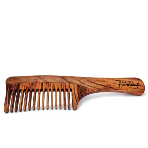 No.1 Gül Ağacından Ahşap Saplı Tarak