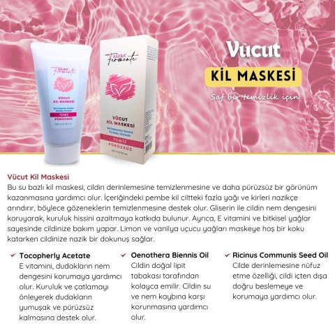 Vücut Kil Maskesi 200 ML