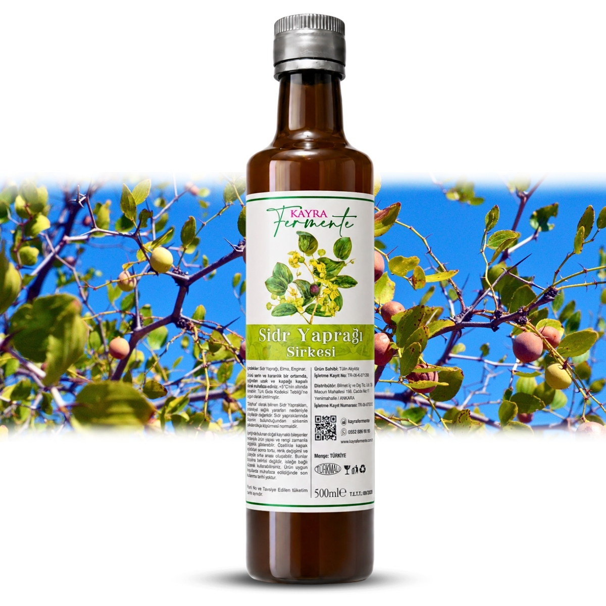 Sidr Yaprağı Sirkesi 500 ML Sidr Yaprağı Sirkesi 500 ML