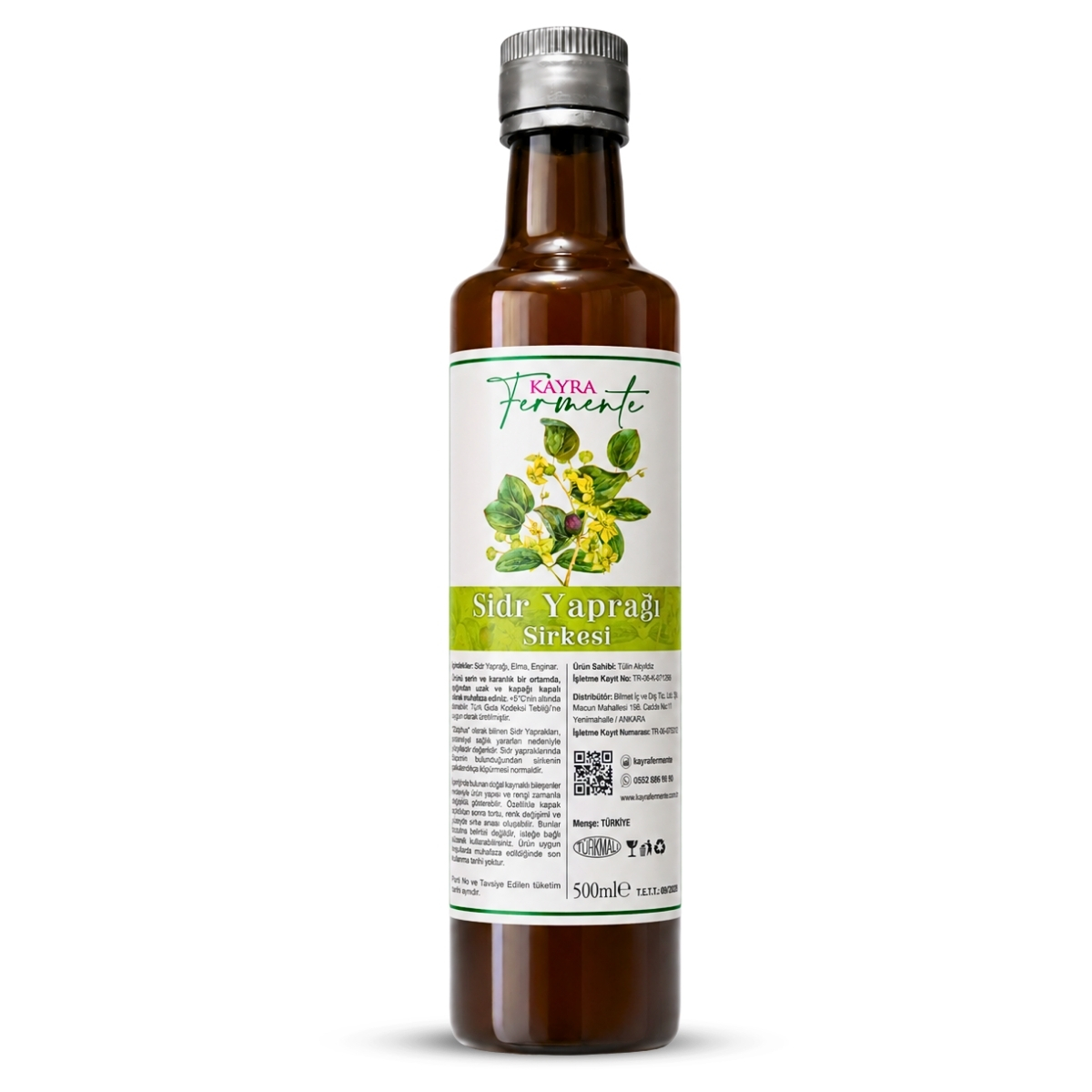 Sidr Yaprağı Sirkesi 500 ML Sidr Yaprağı Sirkesi 500 ML