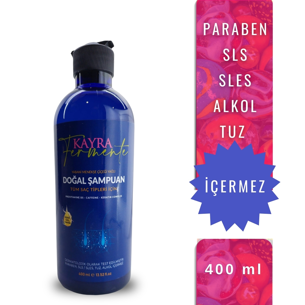 Yabani Menekşe Çiçeği Yağlı Doğal Şampuan 400 ML
