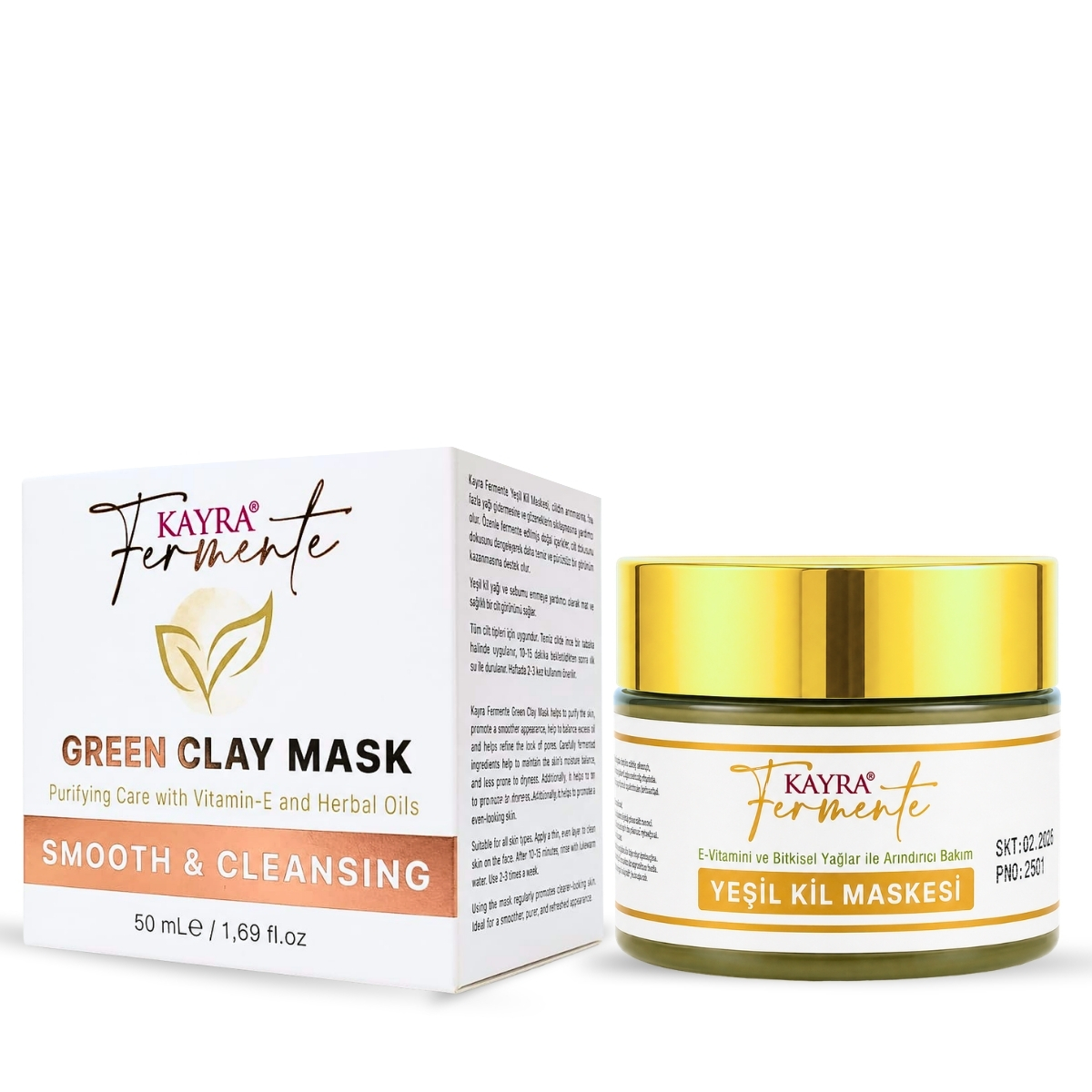 Yeşil Kil Maskesi 50 ML Yeşil Kil Maskesi 50 ML
