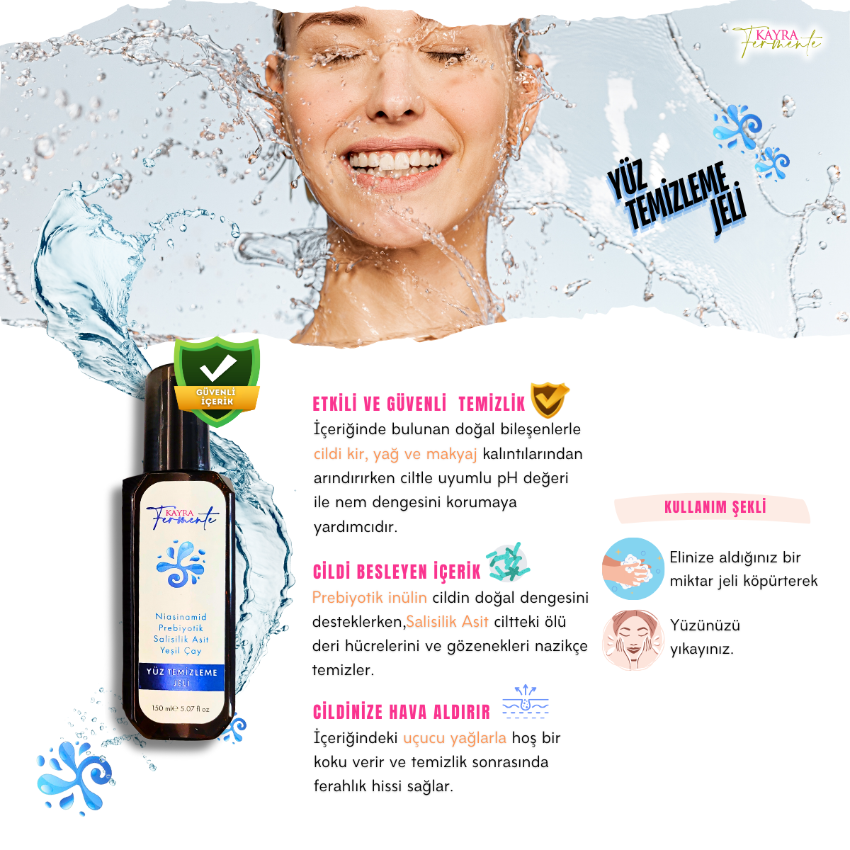 Yüz Temizleme Jeli 150 ML